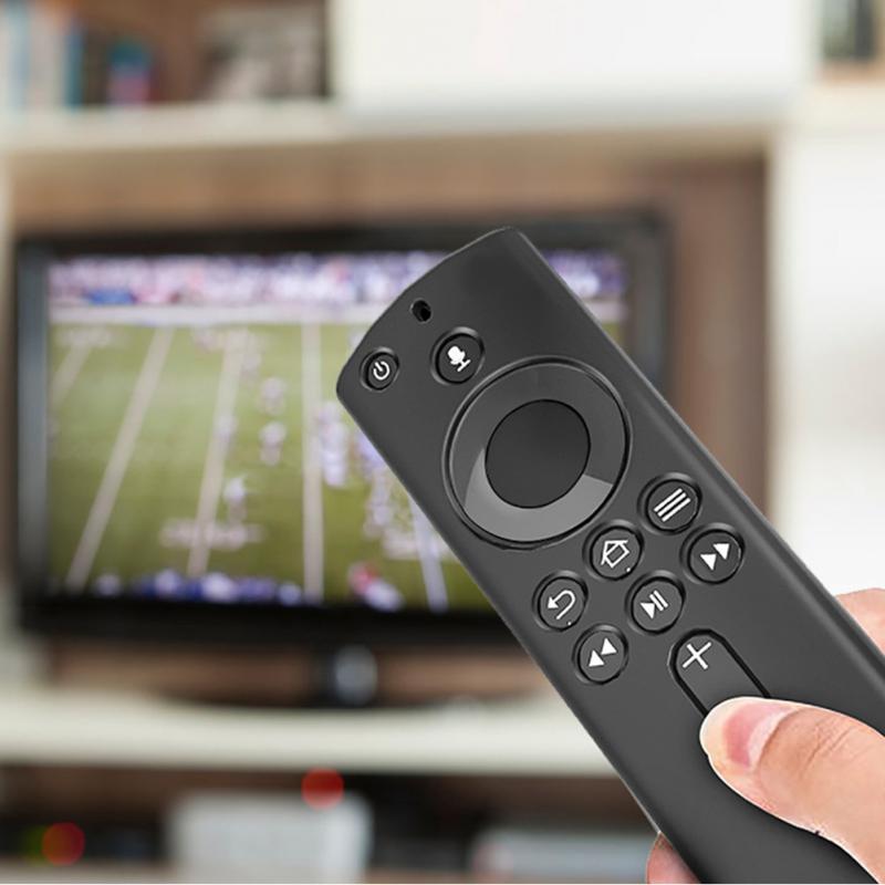 Zachte Siliconen Afstandsbediening Cover Lattice Huis Duurzaam Anti Slip Praktische Lichtgewicht Voor Fire Tv Stick 4K 14.5*4*1 Cm
