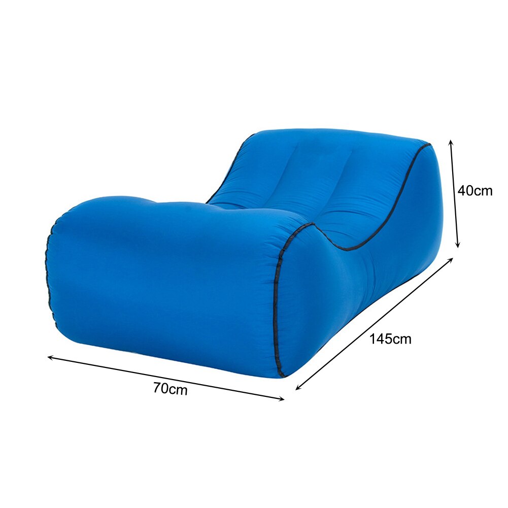 Waterdichte Nylon Lui Tas Opblaasbare Sofa Outdoor Camping Vouwen Lucht Bed: B