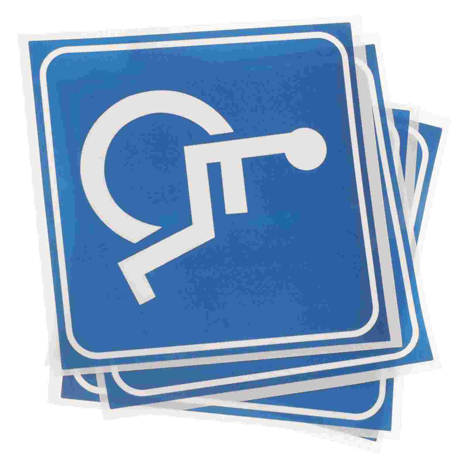 Gehandicapte rolstoelbord Handicap Stickers Sticker Symbool Handicap Parkeren Toilet