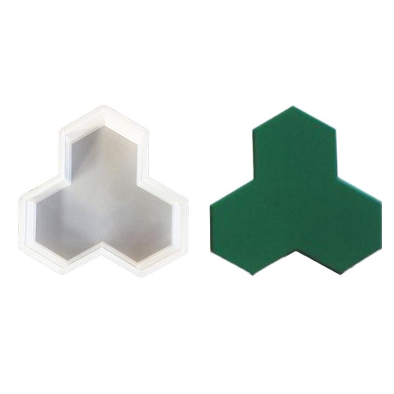 Plastic Molds Road Board Brick Square Brick Pavement Brick Plastic Mold Planar Maple Leaf Paving Molds Garden Supplies