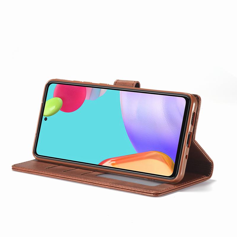 Leather Flip Case Voor Samsung Galaxy A52 5G Case Wallet Flip Boek Cover Voor Samsung Een 52 A52 Luxe magnetische Telefoon Tas Case Etui