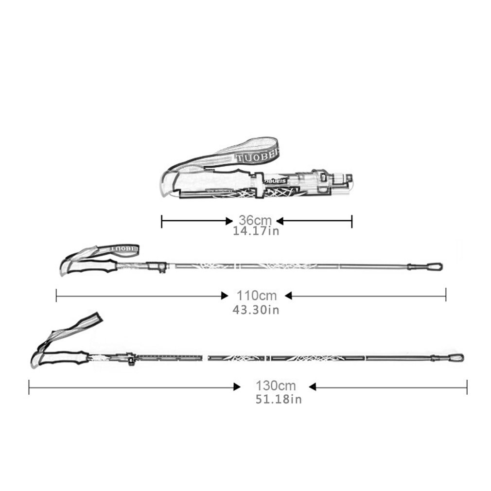 Hiking Poles Aluminum Alloy Ultra Light Walking Sticks Telescopic Folding Hiking Poles Outdoor Equipment