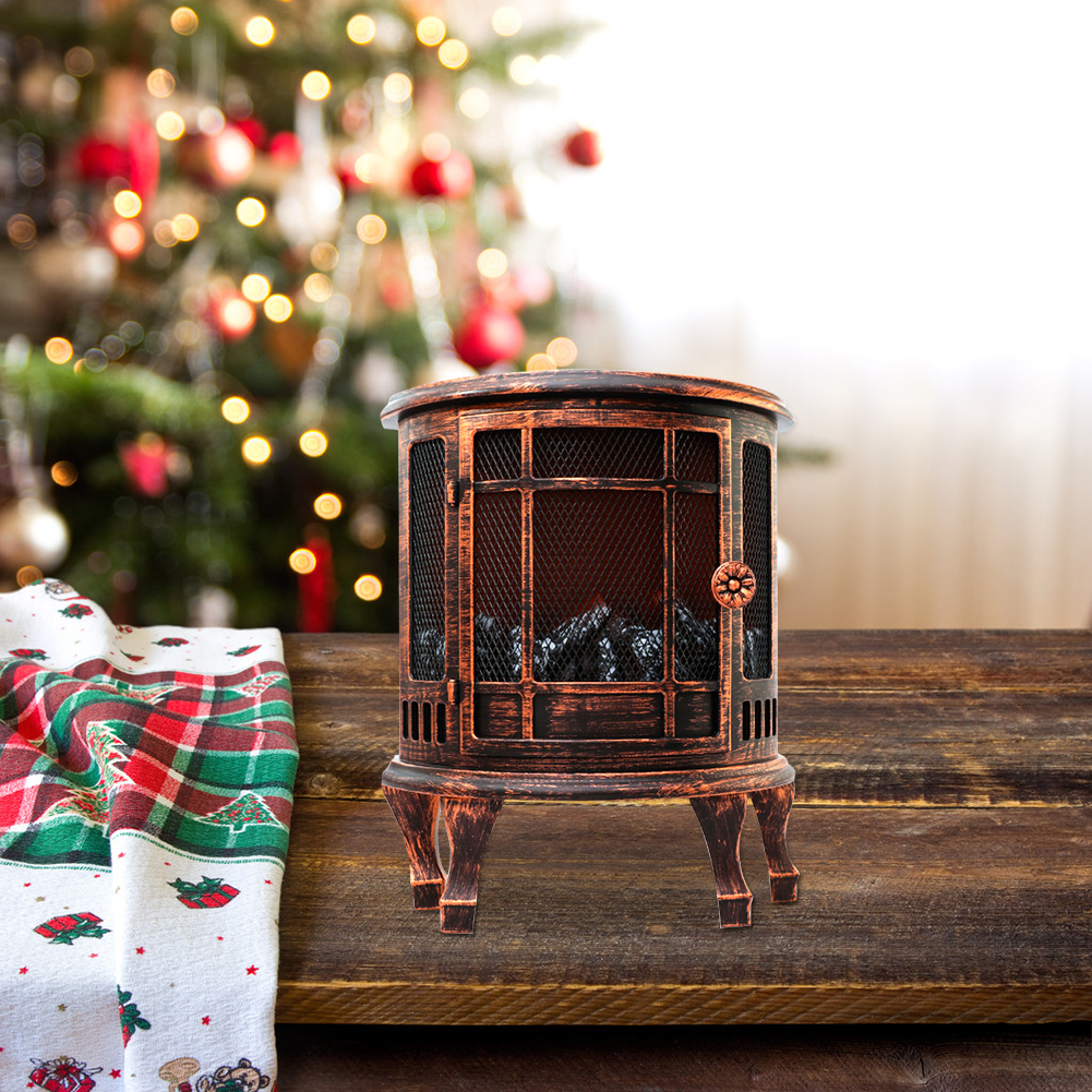 Retro natlys led pejs batteri usb drevet julefest ornamenter fest rekvisitter fyrfat lampe
