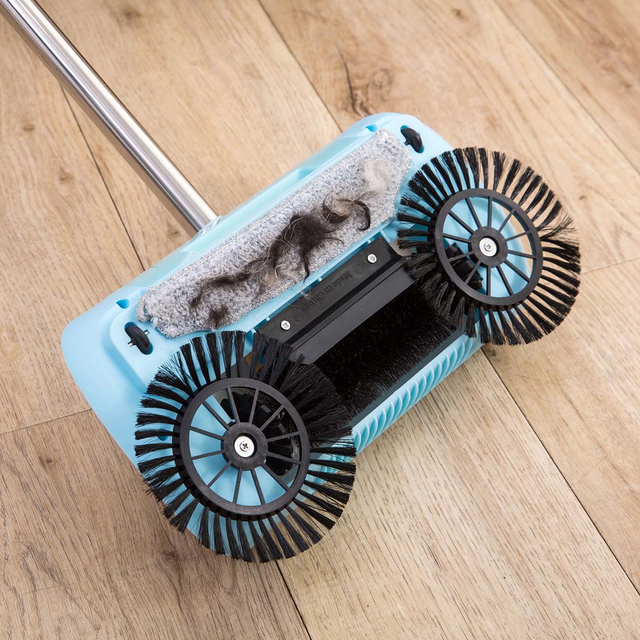 Push Type Sweeping Machine Stainless Steel Magic Broom Dustpan Household Vacuum Cleaner Hand Push Sweeper Home Cleaning Tools