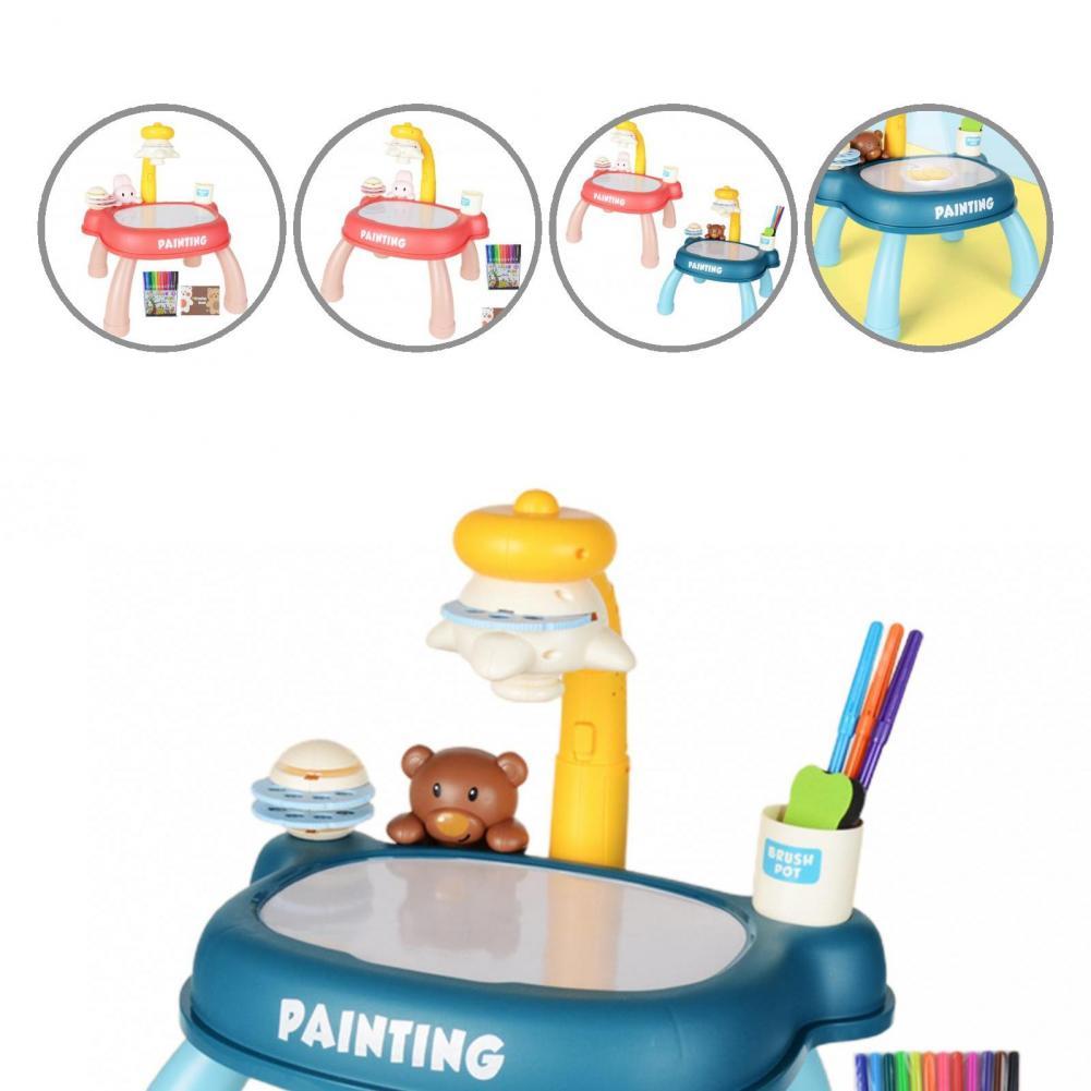 Imagination Ability Reusable Child Smart Projector Sketcher Desk for Children