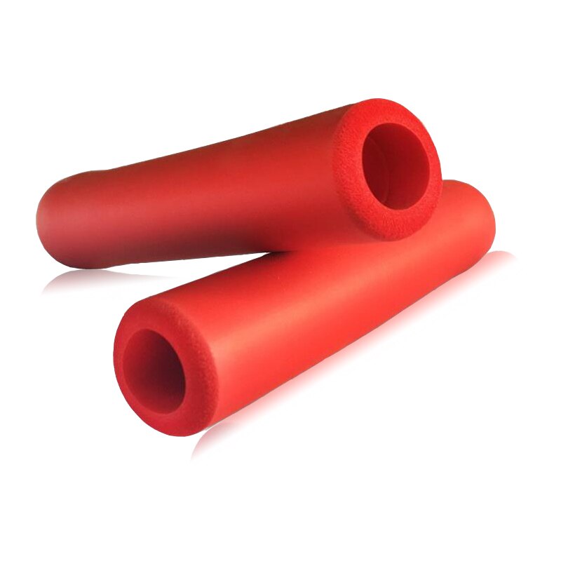 Kalosse Mountain Bike Grips Shock Absorption Bicycle Grips Bike Bar Silicone Grip: Red