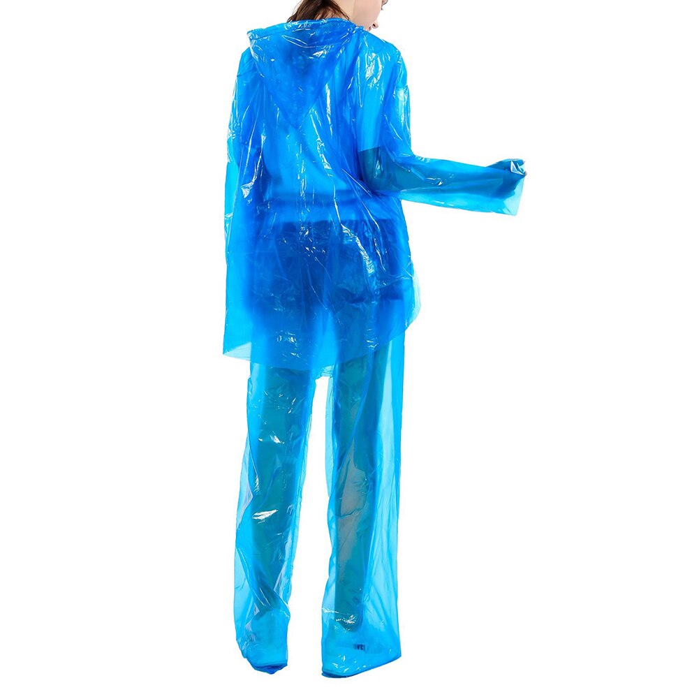 Women Men Glass Slideway Rafting Drift Waterproof Dustproof Disposable Protective Raincoat Pants Pants Transparent Rainwear Set