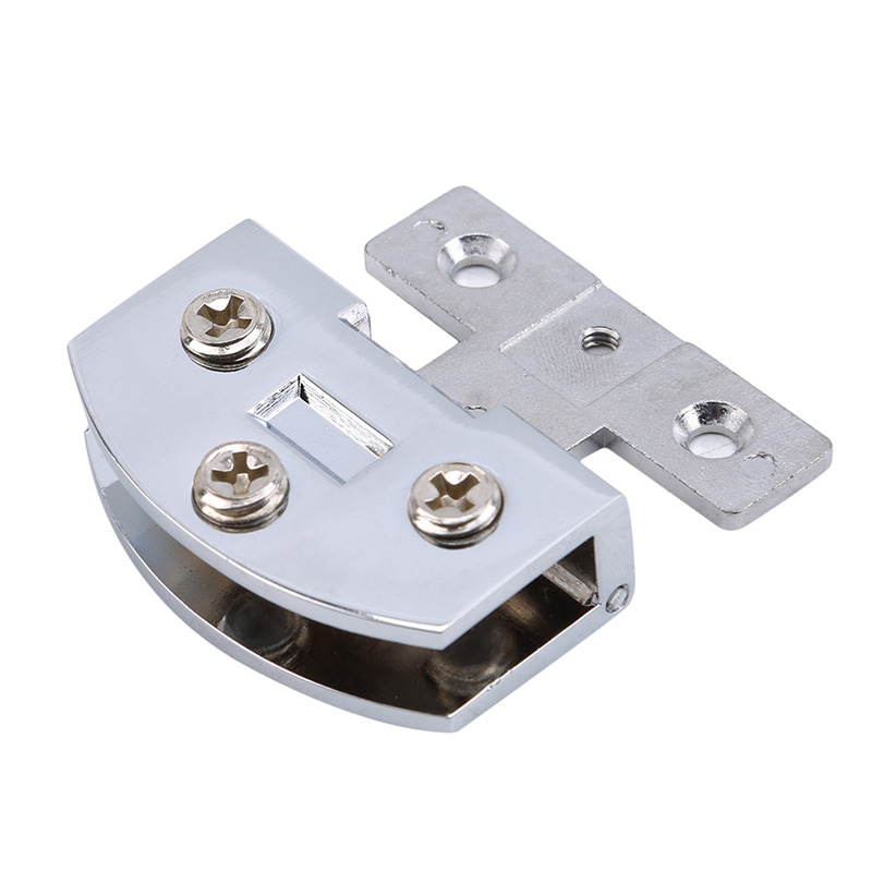 Glasdør hængsel klemmer rustfrit stål vinskab brød skab skab skab låge clip dør hængsler til 5-9mm