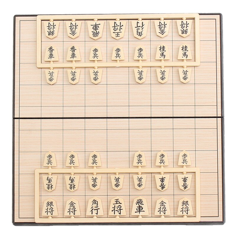 Magnetic Folding Shogi Set Foldable Boxed Portable Japanese Chess Game Sho-gi Exercise logical thinking 25*25*2 cm