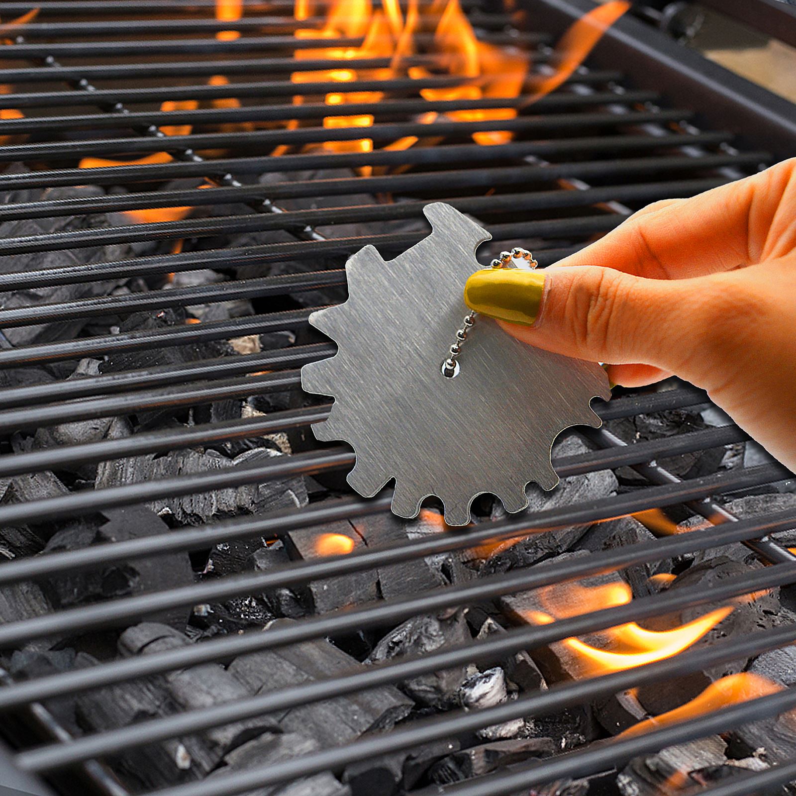 Universal Barbecue Cleaning Scraper With Brush Portable BBQ Grill Cleaner Durable Barbecue Cleaning Tool With Brush