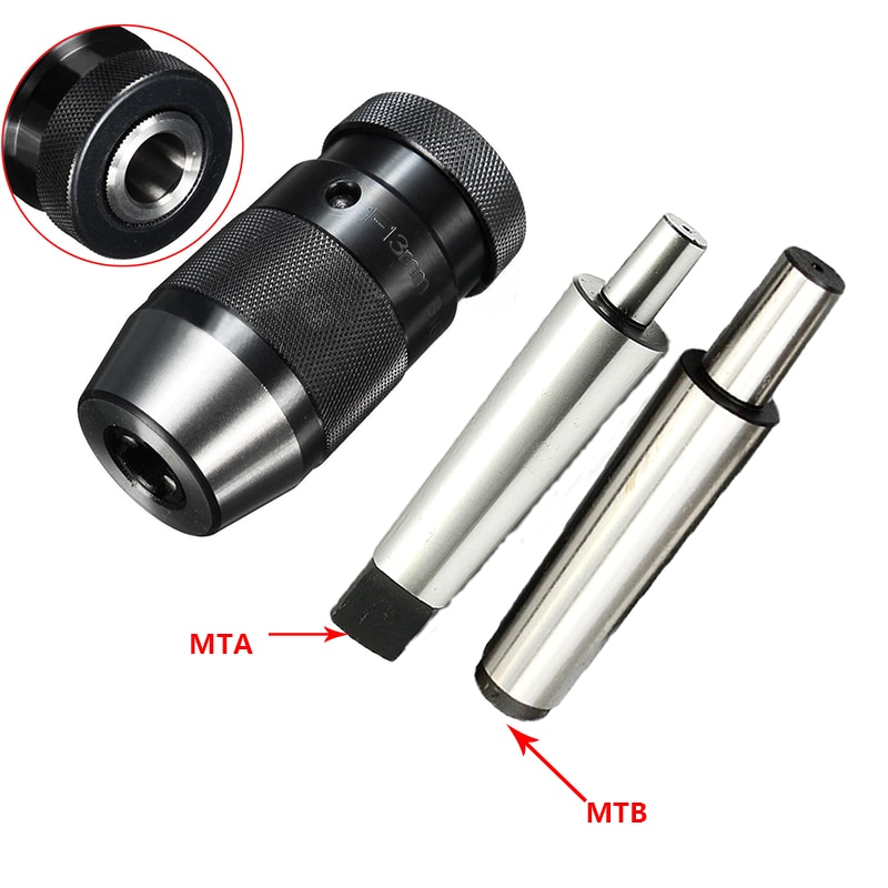 1SET1-13mm B16 MT1 MT2 MT3 MT4 Boorkop Zelf Draai Licht Duty Taper voor Draaibank Elektrische Boor CNC Boormachine