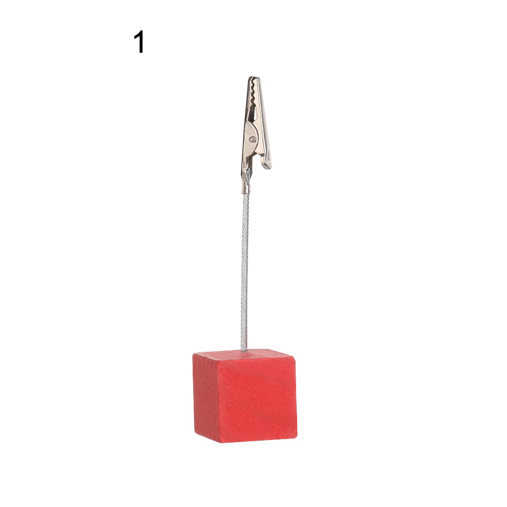 Multicolore Résine Base Carrée Photo Clip Carte Photo Mémo Photo Numérique de Table Clip De Fixation Décoration De Bureau: 1