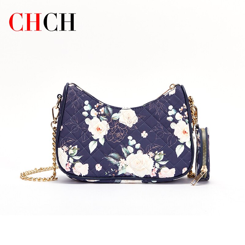 Chch half mood tasker til damer fishion flower pattern key iphone holder tasker til kvinder