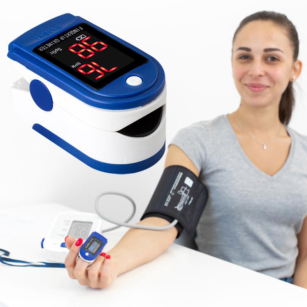 Vingertop Pulsoxymeter Snelle Nauwkeurige Hartslagmeter Alarm Zuurstofverzadiging Tarief Meter