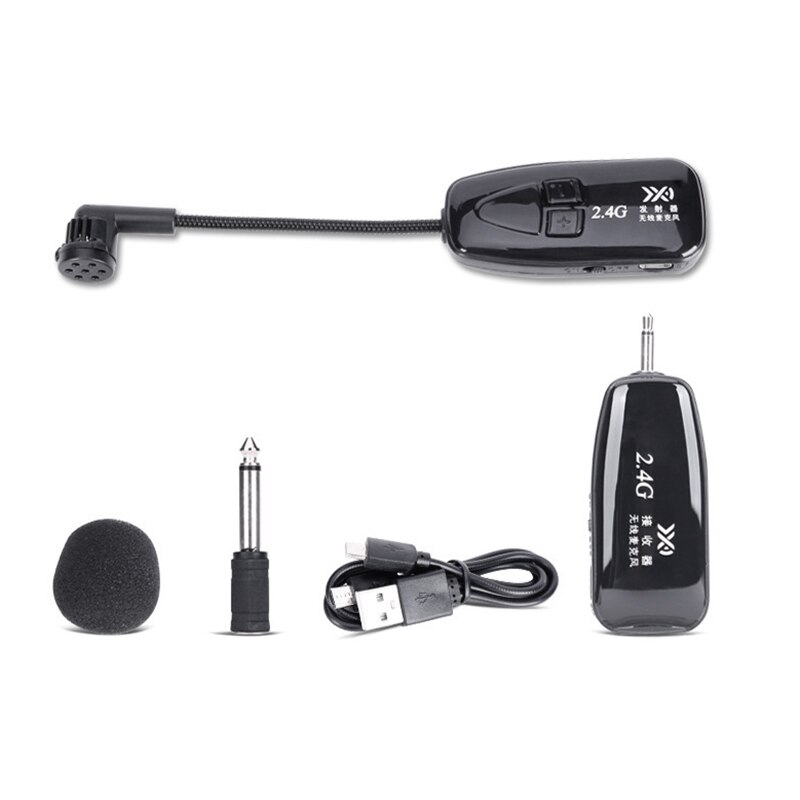 2.4G Wireless Tie Clip Microphone Lavalier Lapel MIC Mobile Phone Wireless Microphone Erhu Pickup MIC
