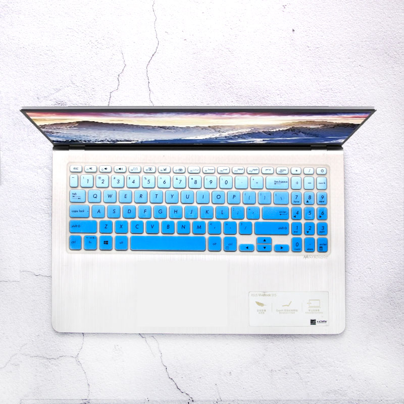 Coque de protection pour clavier d&#39;ordinateur portable, pour ASUS VivoBook 15 X515MA X515JA X515EA X515EP X515JF X515JP X515J X515 MA EP JF JP 15.6: fadeblue