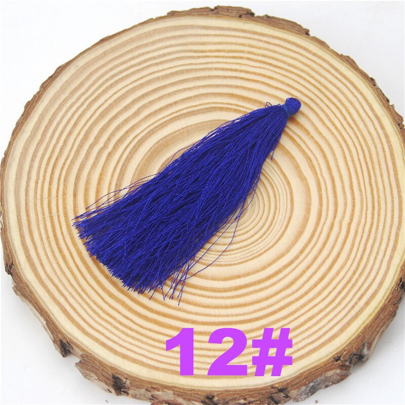 Rayon Silk Tassels DIY 50pcs 95mm Embellish Handmade Jewelry Findings Supplies For Curtain Earrings Accessories Fringe LS011: 12
