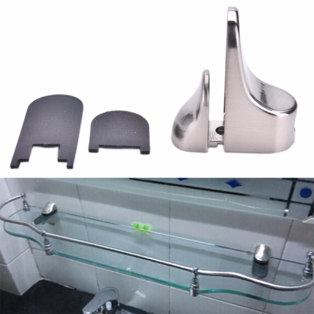 Glashylde metal justerbart beslag beslag monteret glasplade holder holder støtte klemme poleret krom