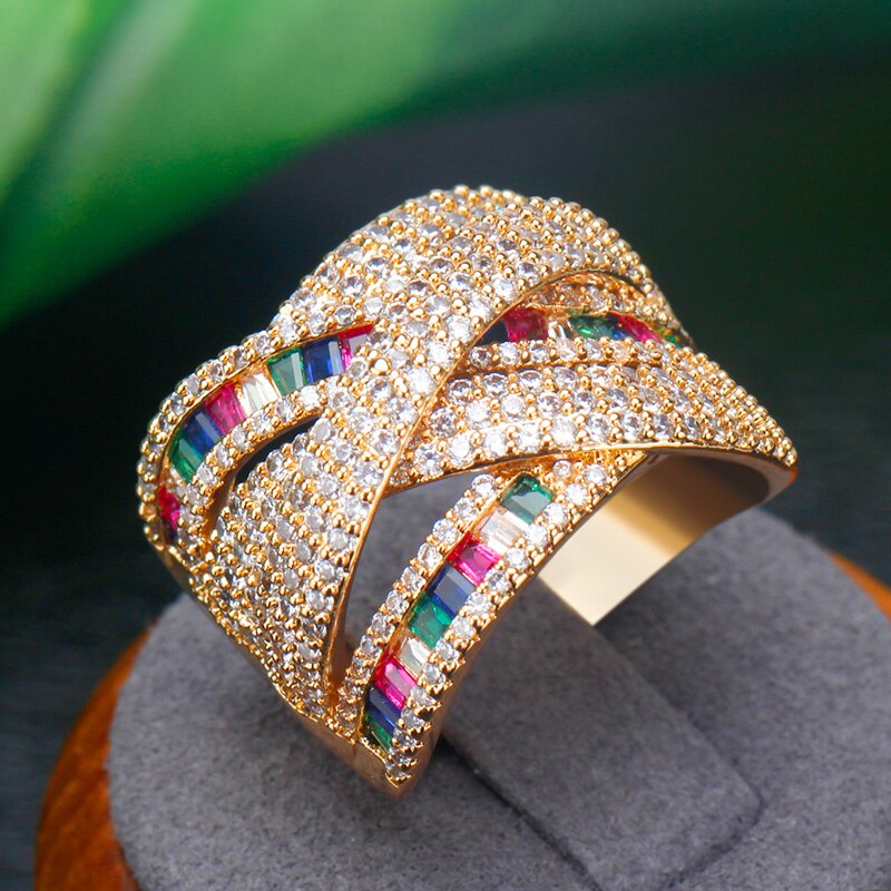 Bruid Talk Kleur Zirconia Ringen Rode Korund Spine... – Grandado