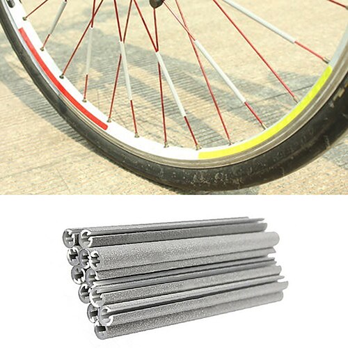 12Pcs Fiets Velg Spoke Waarschuwing Licht Reflecterende Strip Reflectoren