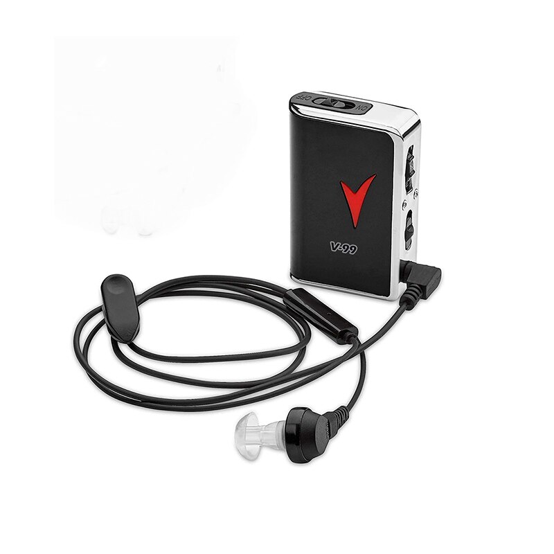 Hearing Aid V-99 Portable Hearing Amplifier Hearing Kit Behind The Ear Sound Amplifier Headphone Two Ear Plugs for The Elderly: V-99-Right