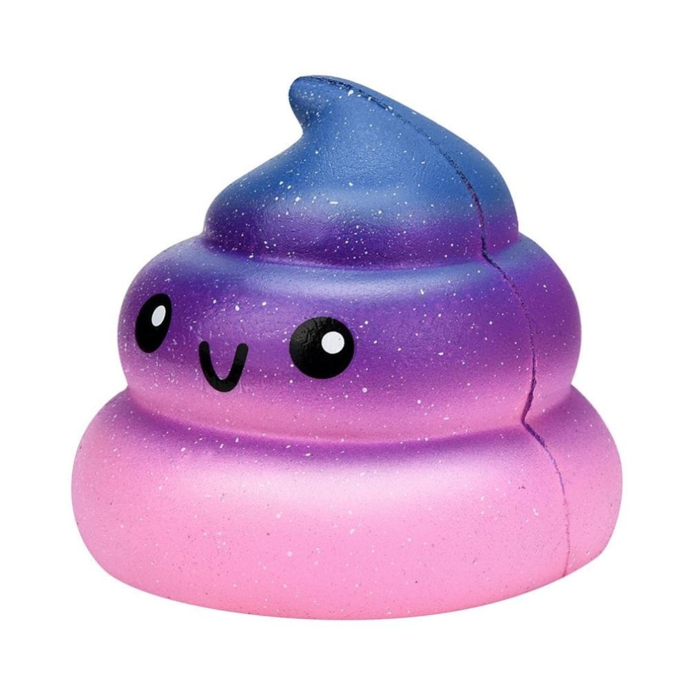 Clearance Items Slow Rising Toy Galaxy Poo Shape Fun Soft Squeeze Stress Reliever for Kid Adult