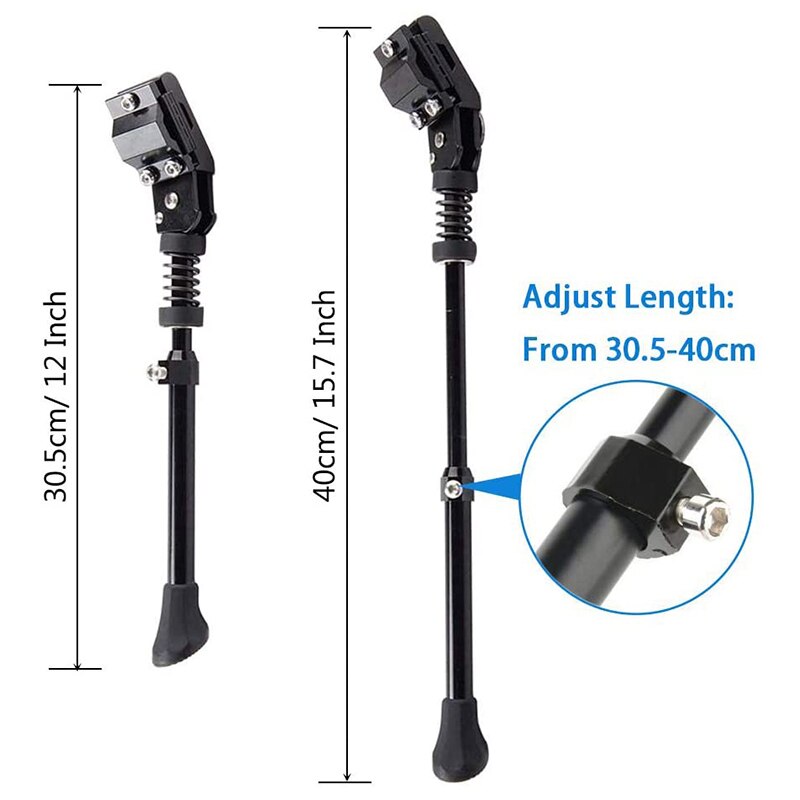 2 Pack Bike Kickstand Adjustable Universal Bicycle Stand Support For Mountain Bike 16 20 24 26 Inches and Road Bike 700