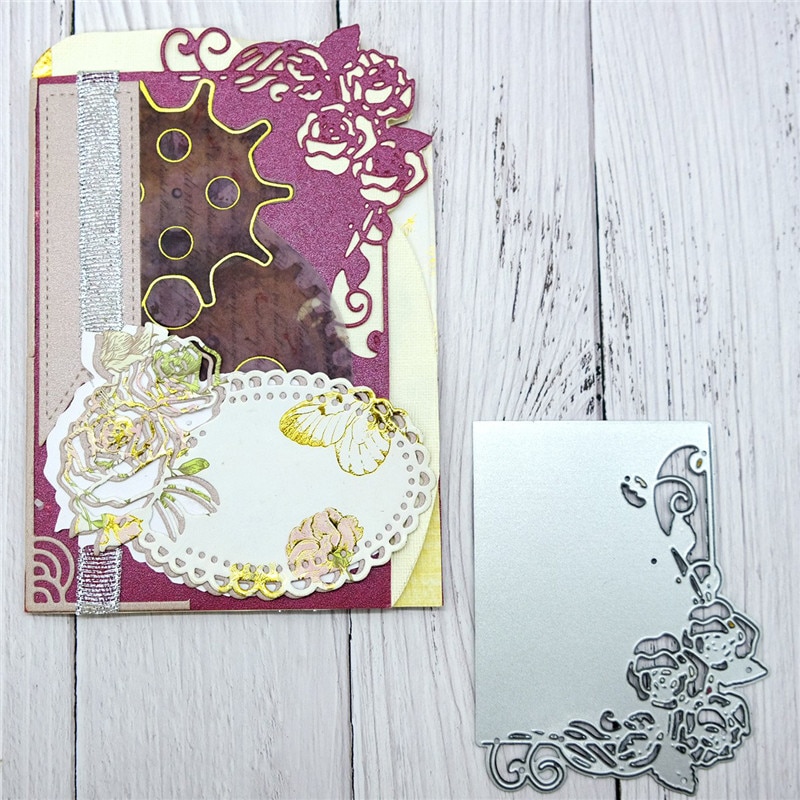 InLoveArts Rose Flower Frame Metal Cutting Dies for Card Making Scrapbooking Embossing Die Cut Stencil Craft Craft Dies