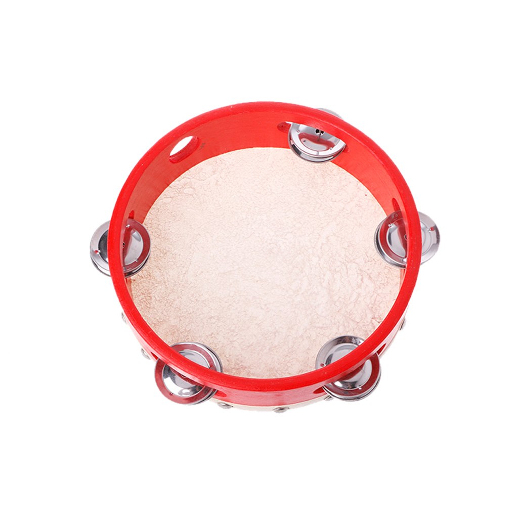 Tambourine Drum Hand Held Bell Percussion Tambourines Bells Jingles Musical Toy