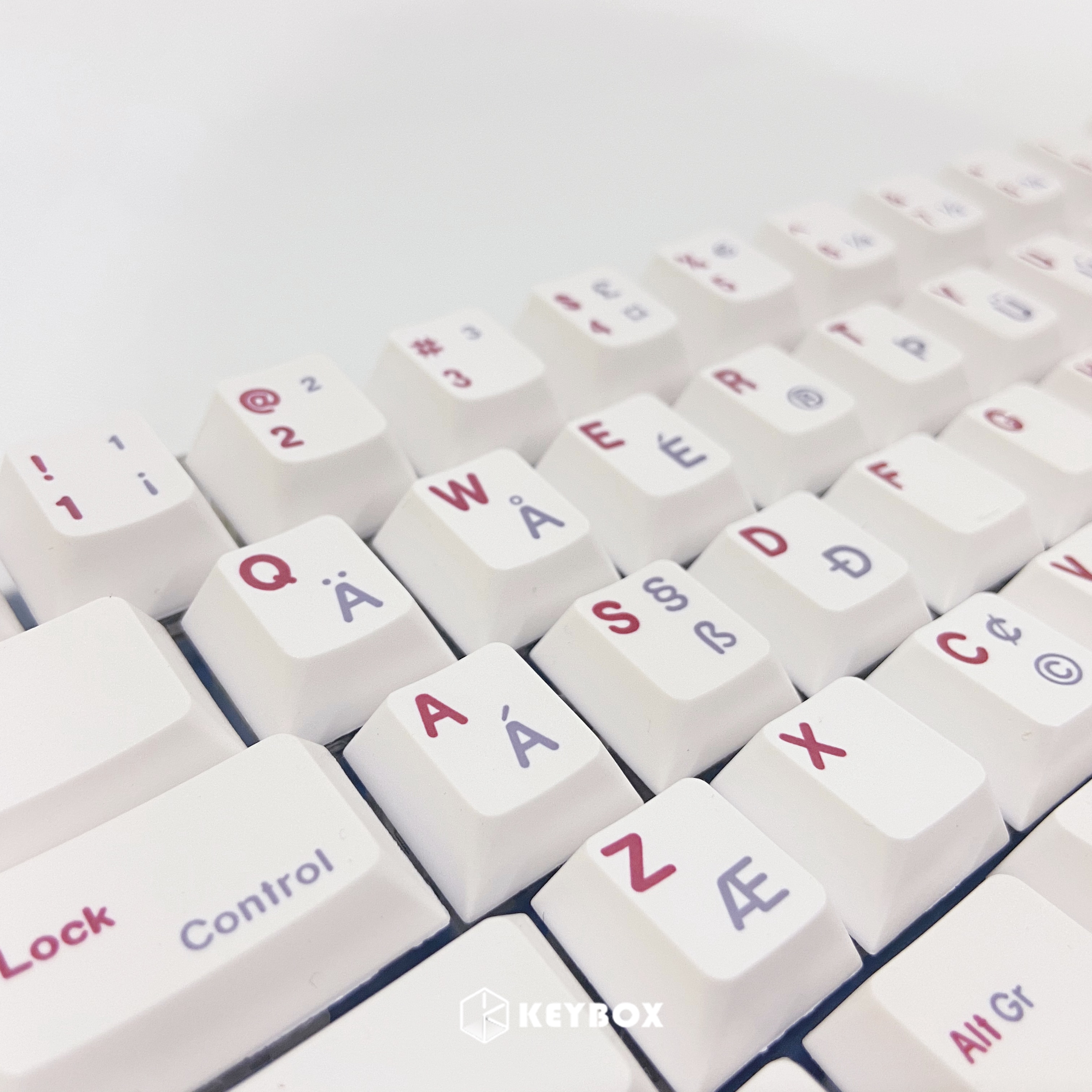 KeyBox Burgundy Red Ireland Themed Keycaps Mehcanical Keyboard DIY Keycaps Cherry Profile