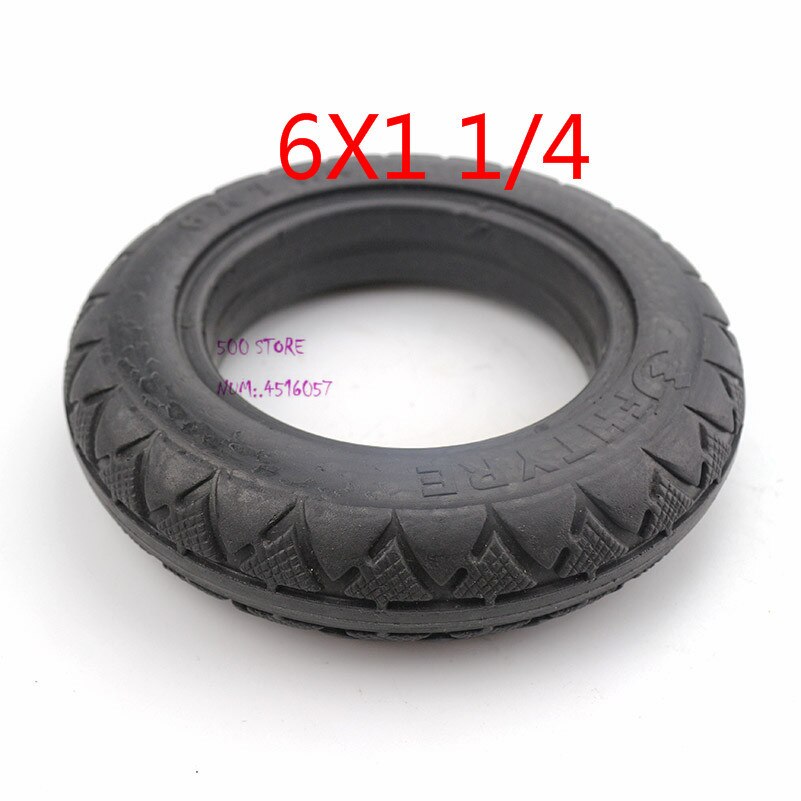 6X1 1/4 solid tires 6 inch electric scooter Mini electric car non inflatable solid tyres