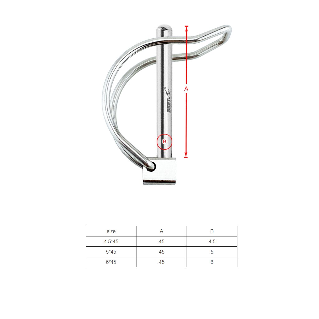 Stainless Steel 316 Quick Lock Release Trailer Towing Coupler Safety Pin Bicycle Stroller Cargo Boat stage leg Hitch Hook Clip