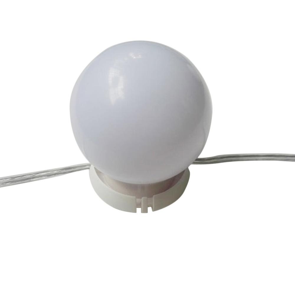 10 ampoules maquillage miroir vanité lumière LED ampoules Kit de lampe détachable naturel lumière blanche LED miroir de vanité luminosité réglable