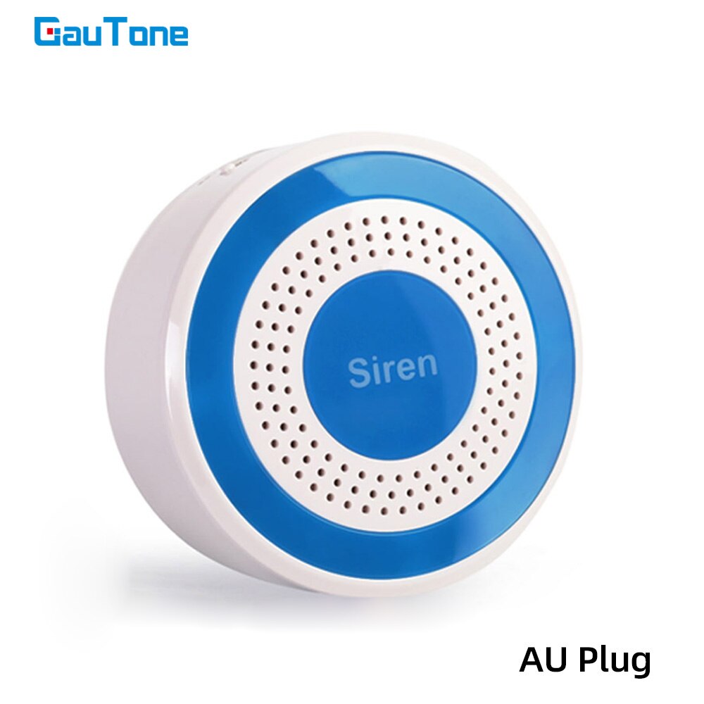 GauTone 85dB Wireless Siren Strobe Light Alarm Alert Sensor For 433MHz Wifi GSM Security Alarm System: AU Plug..
