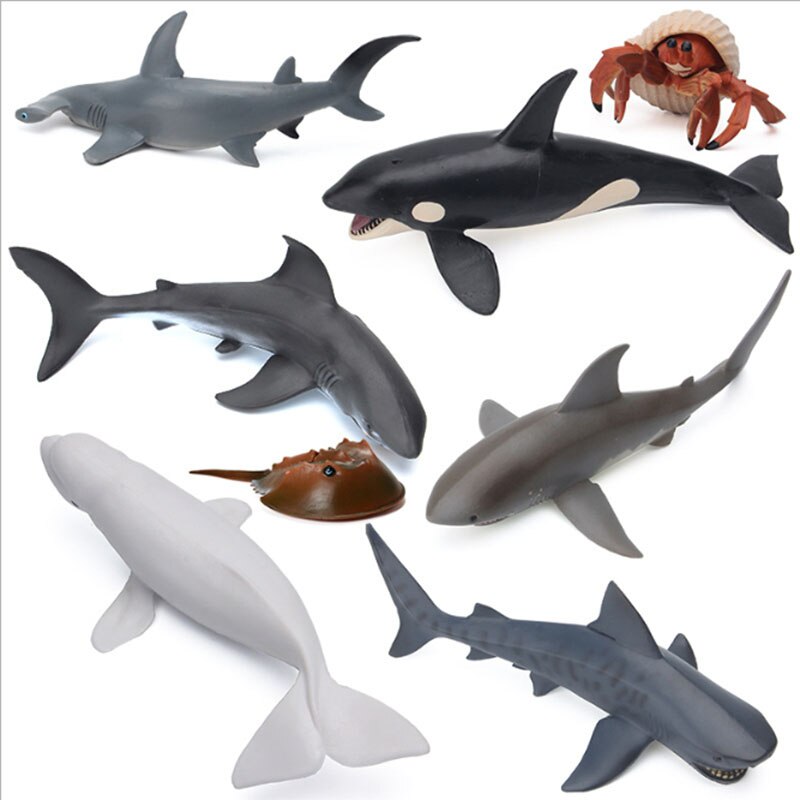 Educational toys for children simulated animal ocean great white shark seabed creatures girls toys for kids school learning