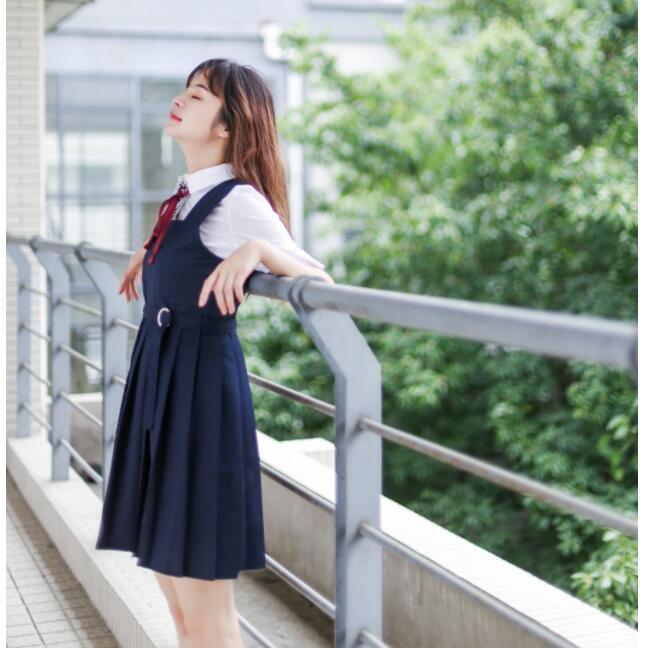 School Uniforms Short Or Long Sleeve Shirt and Vest Dress Japanese Preppy Style Girls Uniform Anime Costumes S-XL
