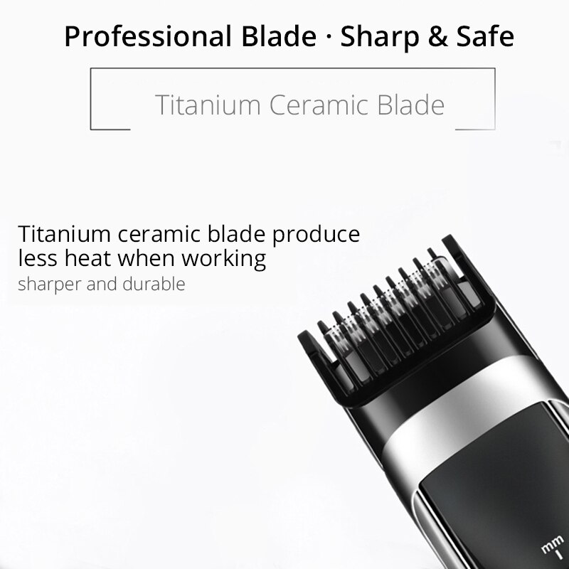 Professionele Tondeuse Low Noise Oplaadbare Tondeuse Met Titanium Keramische Blade Waterdicht En Draagbare