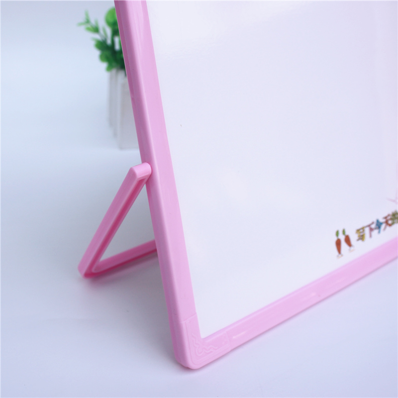 Multi-function Message Whiteboard 23*23cm Erasable children drawing board With Teaching Clock