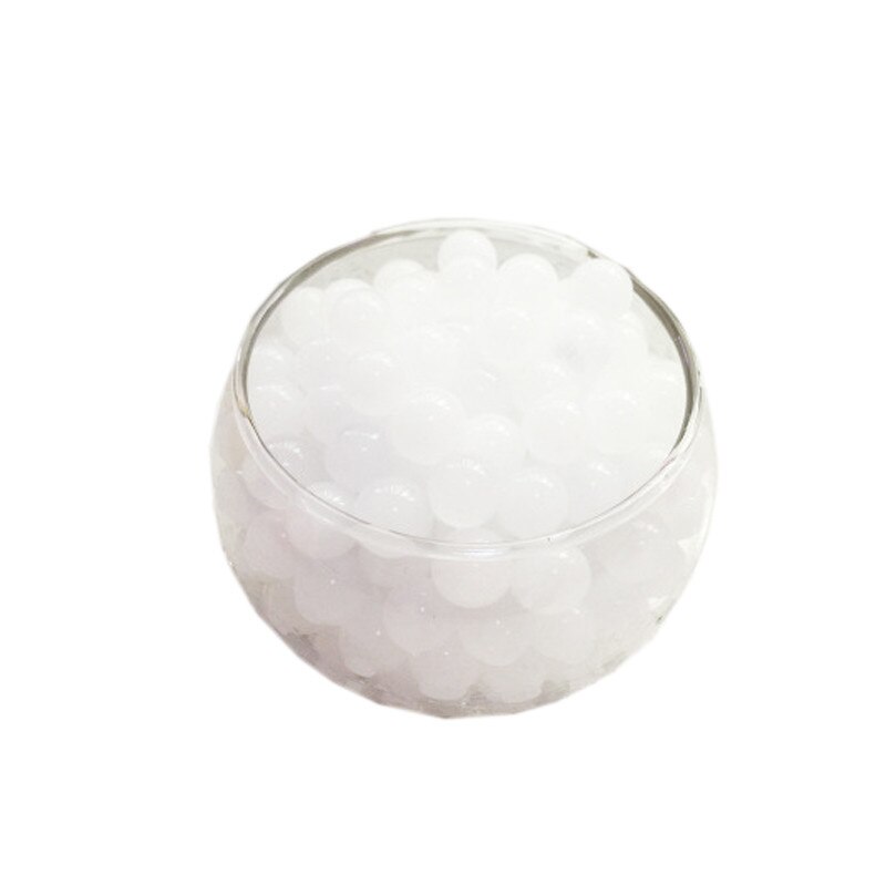 Crystal Soil Hydrogel Gel Polymer Water Beads Flower/Wedding/Decoration polymer Growing Water Balls Big Home Decor: white