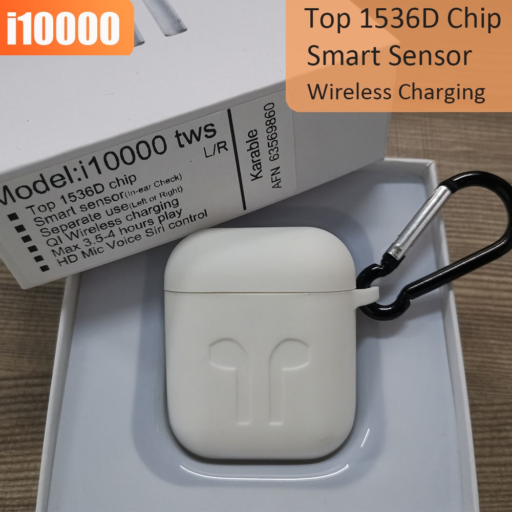 i10000 TWS Air 2 Rename Wireless Bluetooth Earphone Smart Sensor 8D Super Bass Pop up Earbuds 1536D PK i200 i1000 i5000 i9000TWS