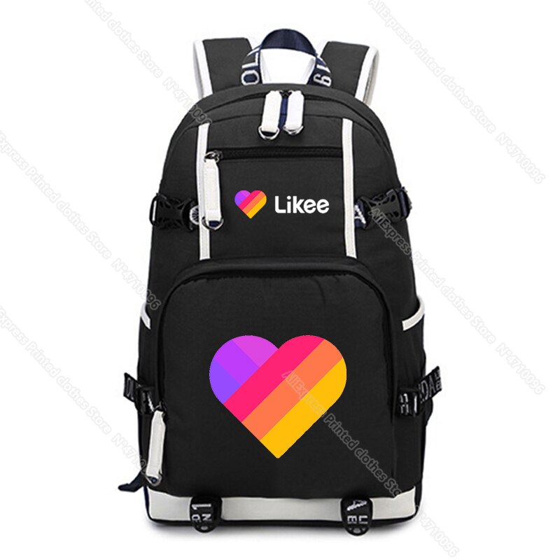 Casual Russia Style Likee Backpack Daily Back to School Mochila LIKEE Teens Boys Girls Rucksack: 9