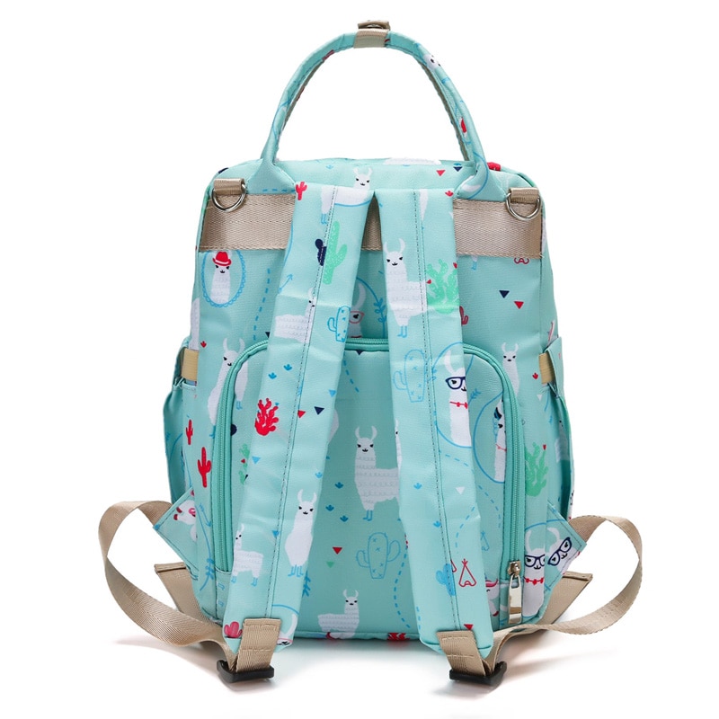 Elegante Mãe Mochila Saco De Armazenamento Bolsa da Mamãe Saco de Fraldas Do Bebê À Prova D' Água Oxford Pano Leve Bolsa da Mamãe Multifuncional Lar