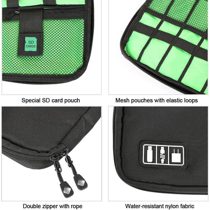 Digital Bag,Travel Data Lines Bag,Electronics Accessories Travel Organizer Bag Case for Chargers Cables Earphone