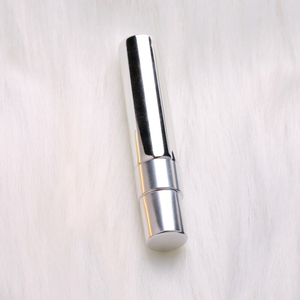 100 sztuk/partia 5ml mini butelka perfum aluminiowe butelki z atomizerem próbką puste złoto srebro czarne szklane fiolki: Srebrny