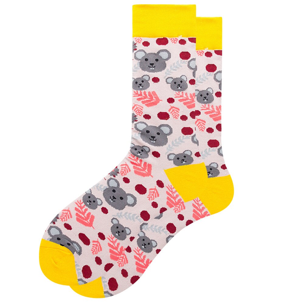Adult Cotton Funny Socks Little Mice Mouse Rat Rats Cartoon Chinchilla Chinchillas Hamster Hamsters Guinea Pig Pigs Pet Pets Sox: Mouse