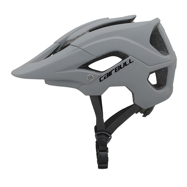 Cairbull MTB Bicycle Helmet Mountain Bike Removable Sun Visor XC DH AM HardTrail ENDURO Cycling Outdoor Safety Helmet: Dark Grey / L(58-62CM)