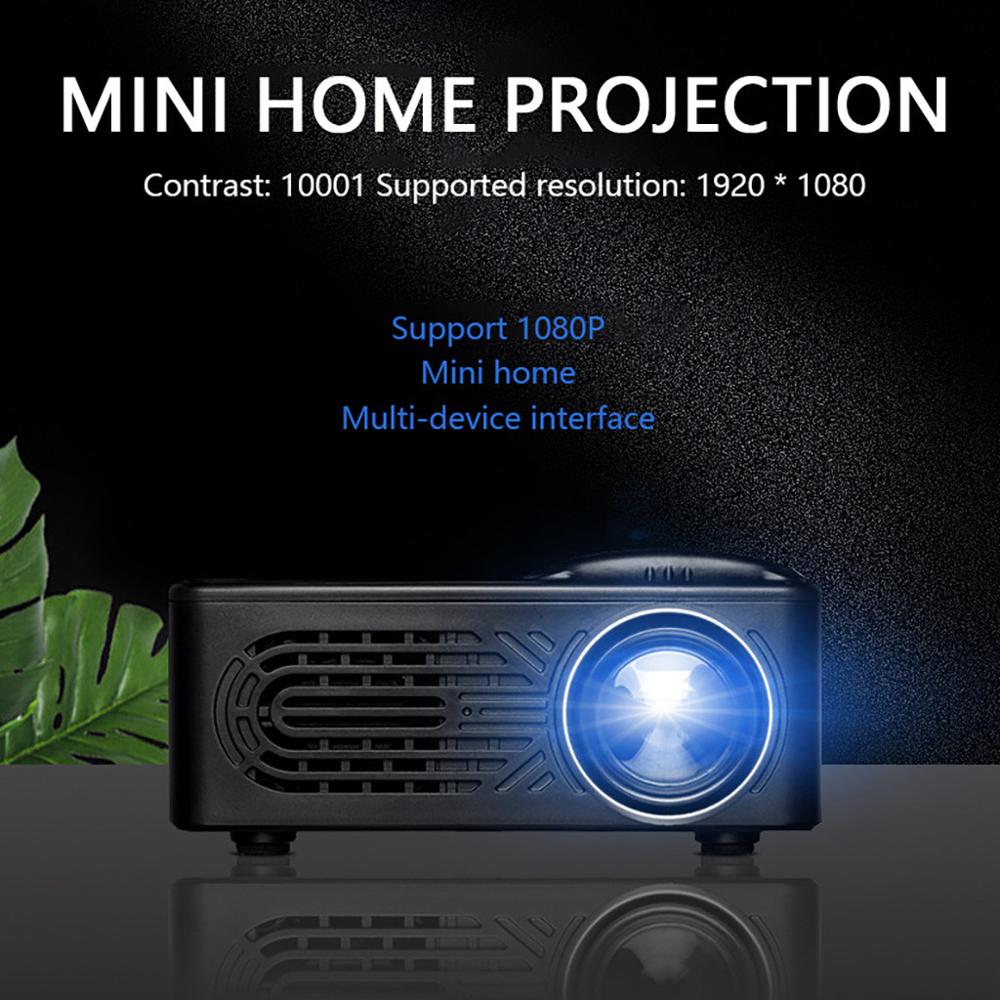 1080p full hd mini bärbar skärm för hemmedia videospelare overheadprojektor 6.1