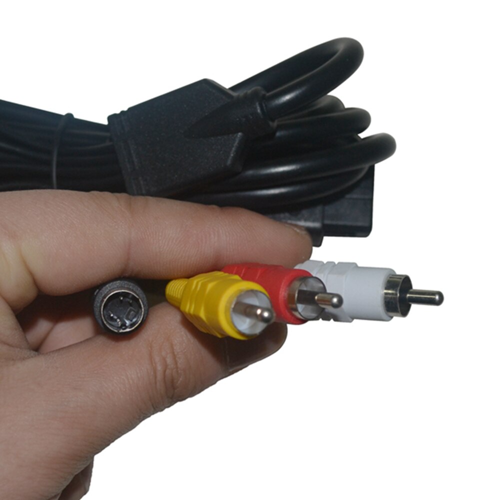 S-Video Cable 3RCA AV Cord cable for N64 for SNES for GameCube GC