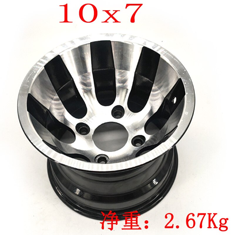 10 Inch Aluminium Wiel Hub Maat 10X7 10X8 5.5 Voor Vier Wiel Atv Atv Go kart Wielnaaf 10 Inch Band Voor-en Achterwiel: 10x7 rear wheel