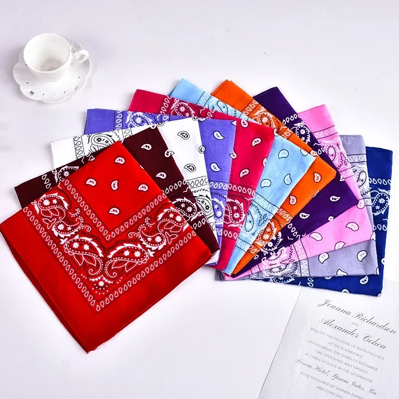 Bohemien drucken Bandana Paisley aufbringen Stirnbänder Hiphop Kopftuch draussen unisex Stirnband Handgelenkbandagen Gesichtsmaske Taschentuch